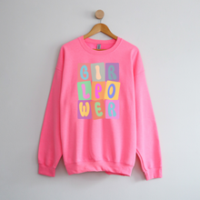 Load image into Gallery viewer, Adult Bright Pink &quot;Girl Power&quot; Crewneck
