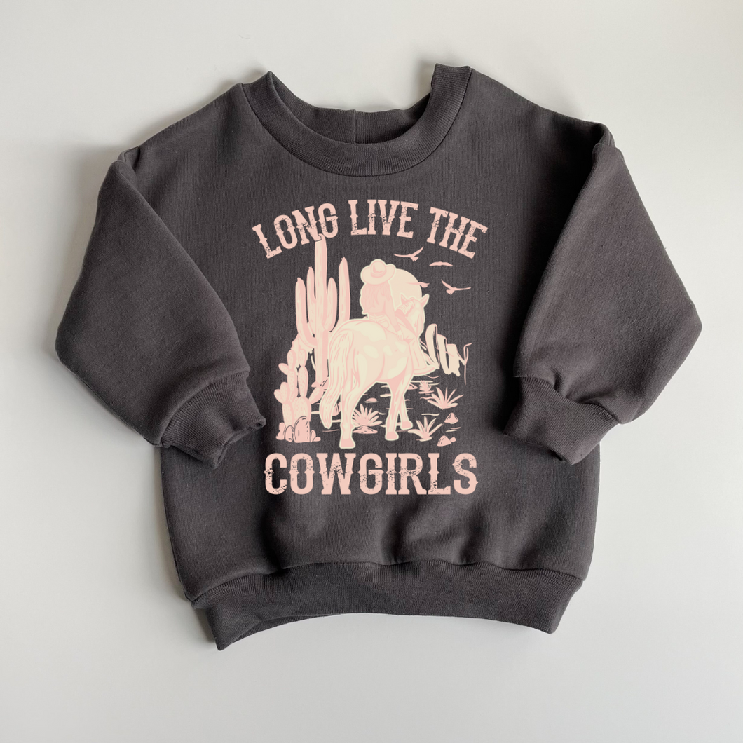 Mini Long Live The Cowgirls Crewneck